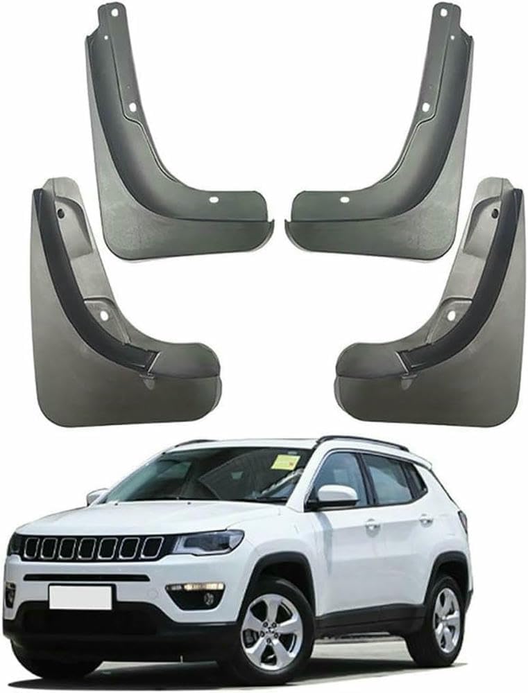 4 Pcs Splash Guards Wheel Mudflaps for Jeep Compass 1.4T 2.4T MK2 2016 2017 2018 2019 2020 Car Front Rear Rubber Splash Guards