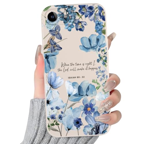 Coque iPhone 17e antichoc avec motif Jésus bleu pour protéger l'appareil photo