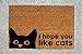 I Hope You Like Cats Doormat | | Funny Doormat | | Outside Doormat | | Welcome Doormat Home Kitchen Balcony Decoration 18x30 Inch