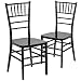 Flash Furniture 2 Pk. HERCULES PREMIUM Series Black Resin Stacking Chiavari Chair