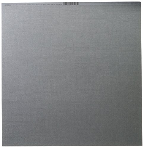 Bazzill (バジル) シマーフィニッシュ カードストック Bling - 12 x 12 - Tungsten 304755