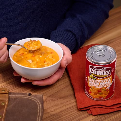 Image of Campbell's Chunky Buffalo-Style Chicken Mac Soup, 18.8 oz Can (Pack of 2)