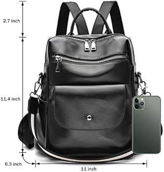 multi pocket backpack purse