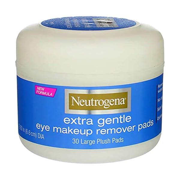 Neutrogena Eye Extra Gentle Makeup Remover Pads 30'S Jar (3 Pack)