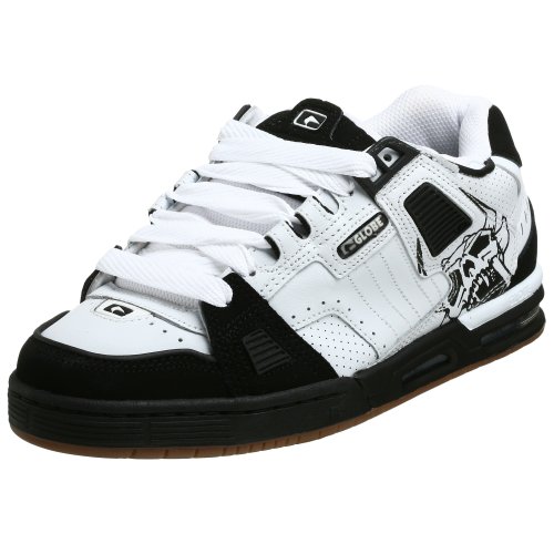 Image of Globe Men's Sabre Sneaker,White /Black Skull,14 M US