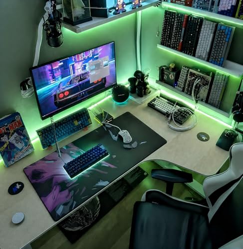 Image of 3 Meter LED Strip Light with Connector | Flexible Decorative Rope Light for Home, Bedroom, TV Backlight, Ceiling, Party & Festival Decoration (Green, 3 Meter)