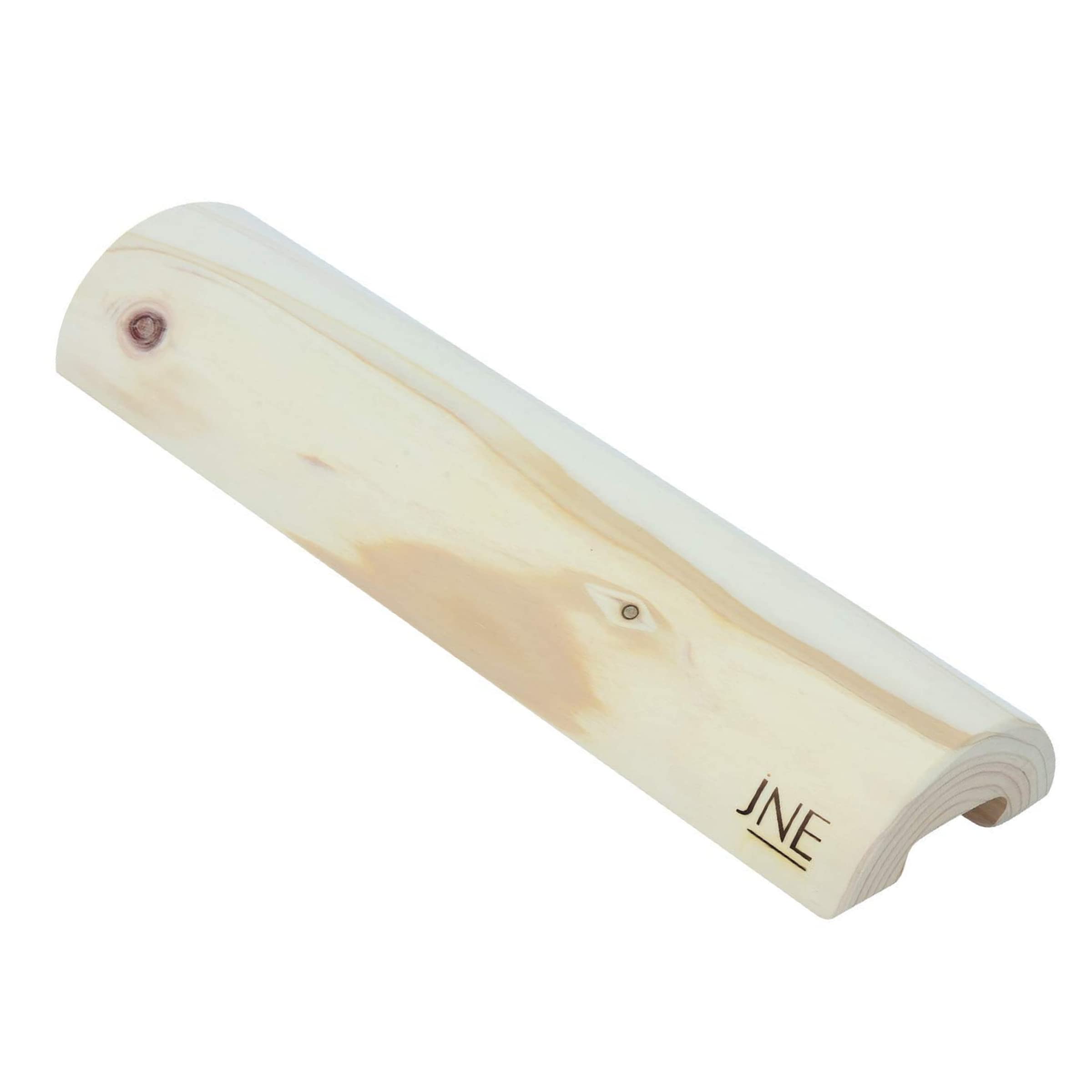 jNE Therapeutic Hinoki Cypress Wooden Pillow, Bolster for Neck Pain, Stiff Shoulder, Spinal Problem, and Relaxation, (16L x 4.5W x 2.2H inches)