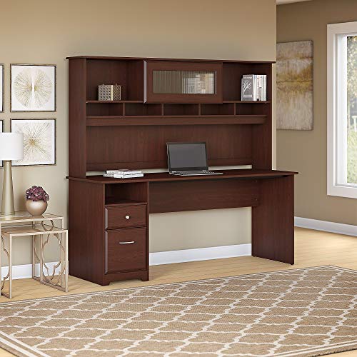 Bush-Furniture-Cabot-72W-Computer-Desk-with-Hutch-and-Drawers-in-Harvest-Cherry