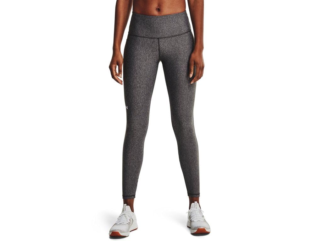 Under Armour Women's High Rise Leggings, Charcoal Light Heather (019) / White, XXL