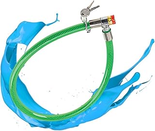 Mikikit Chain Lock Lawn Mowers Lock with Key Bycicles Lock Oriental Plant Stand Electric Car Lock Personal Security Lock Chain Wire Locks Glass Pumpkin Mug Lawnmowers Chocolate Car Rubber