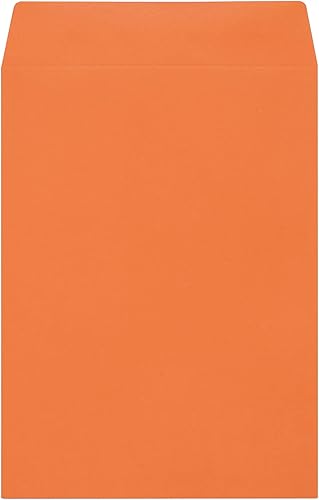 Miniatura 2 de Quotidian Sobres de papel reciclado italiano A6 de color naranja, autoadhesivos, 4 34 x 6 12 pulgadas (4.7 x 6.5 in), paquete de 50 unidades,