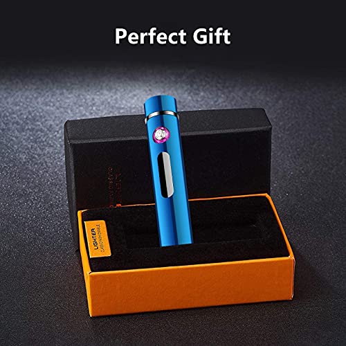 Punvot Elektro Lichtbogen Feuerzeug, Mini USB Feuerzeug mit Geschenkbox Feuerzeuge Plasma Feuerzeug Flammenlose… – Bild 8