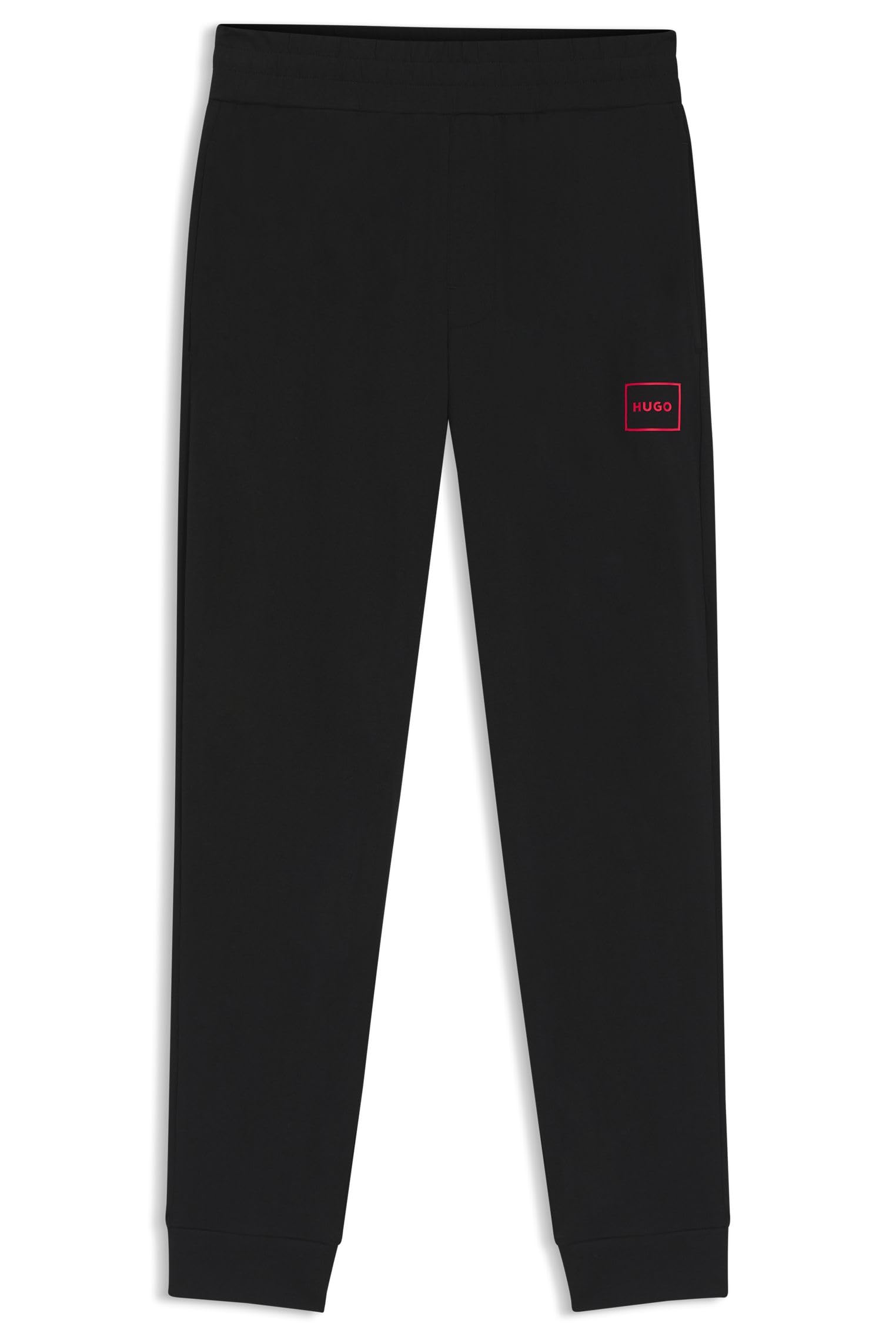 HUGO Herren Laze Pants CW Jogginghose aus Stretch-Baumwolle mit Beinbündchen und gerahmtem Logo