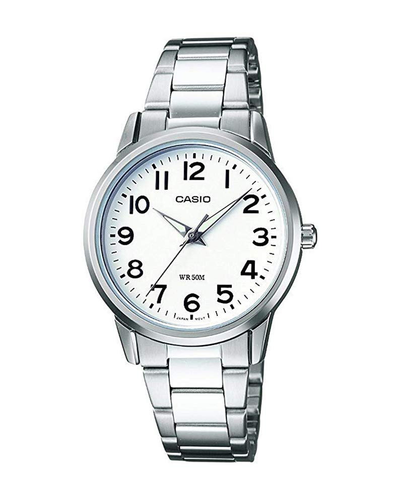 Casio Reloj Analógico para Mujer de Cuarzo con Correa en Acero Inoxidable LTP-1303PD-7BVEF