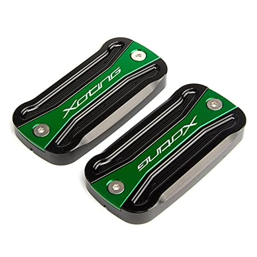 VIKOMN Bromskoppling Mastercylindervätska Reservoar Skydd Oljekåpa Motorcykel Fit for KYMCO Xciting 250 2013-2016 300 350 400 500 hela året (Color : Black green)