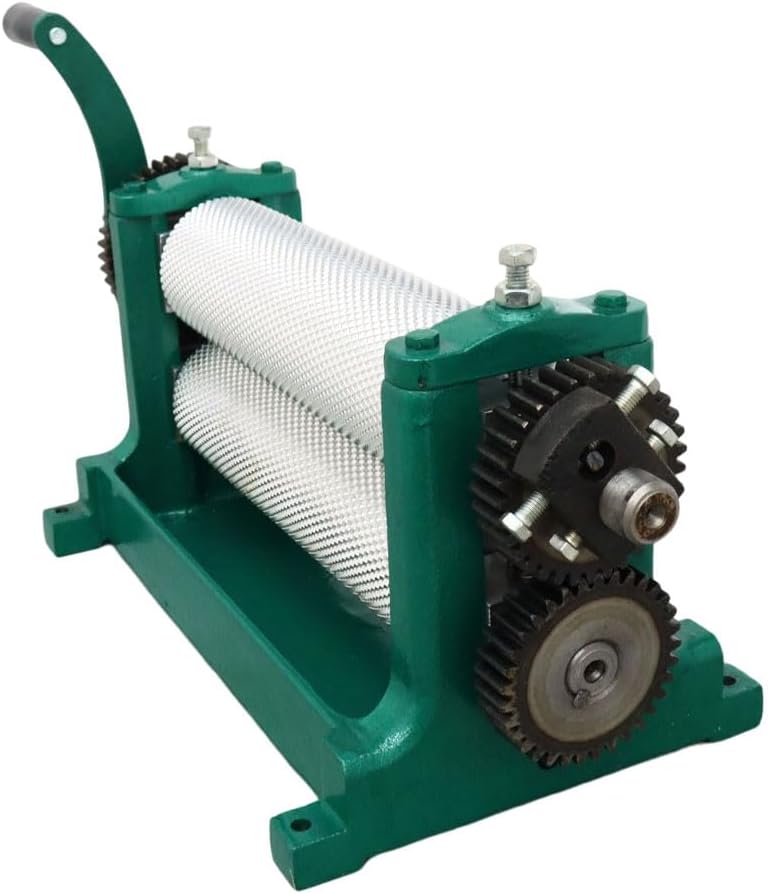 WYDDDARY Manual Beeswax Comb Foundation Roller Mill Machine 86 x 310mm Bee Wax Foundation Sheet Mills Machine Bee Wax Rollers Stamper Printing Machine Cell Size 5mm