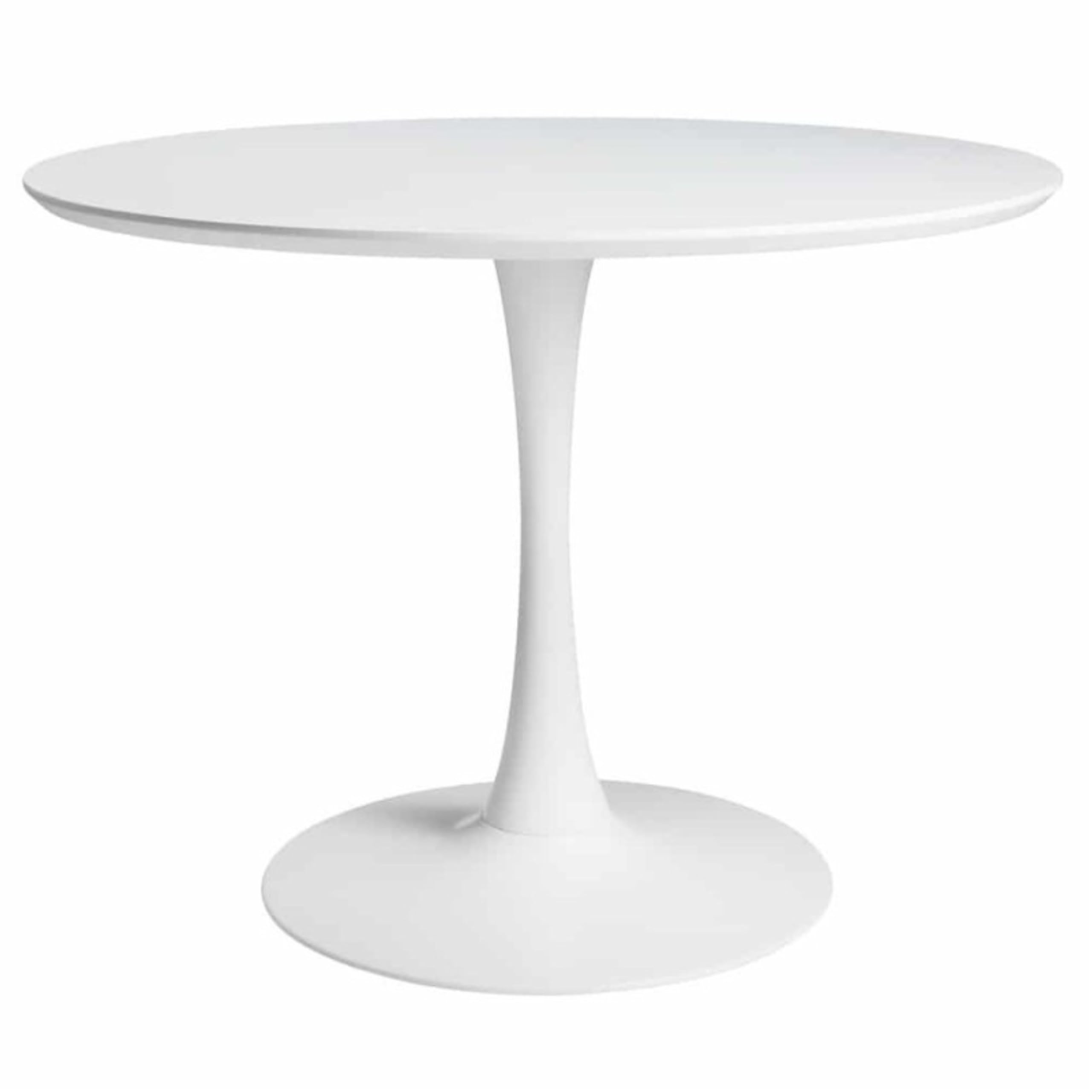 Mesa de Comedor o Cocina Zurich Redonda (Blanco, 100 diámetro)