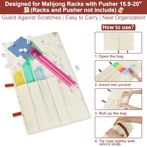 Set de Bolsas Yorige para Mahjong con 4 Piezas miniatura 5