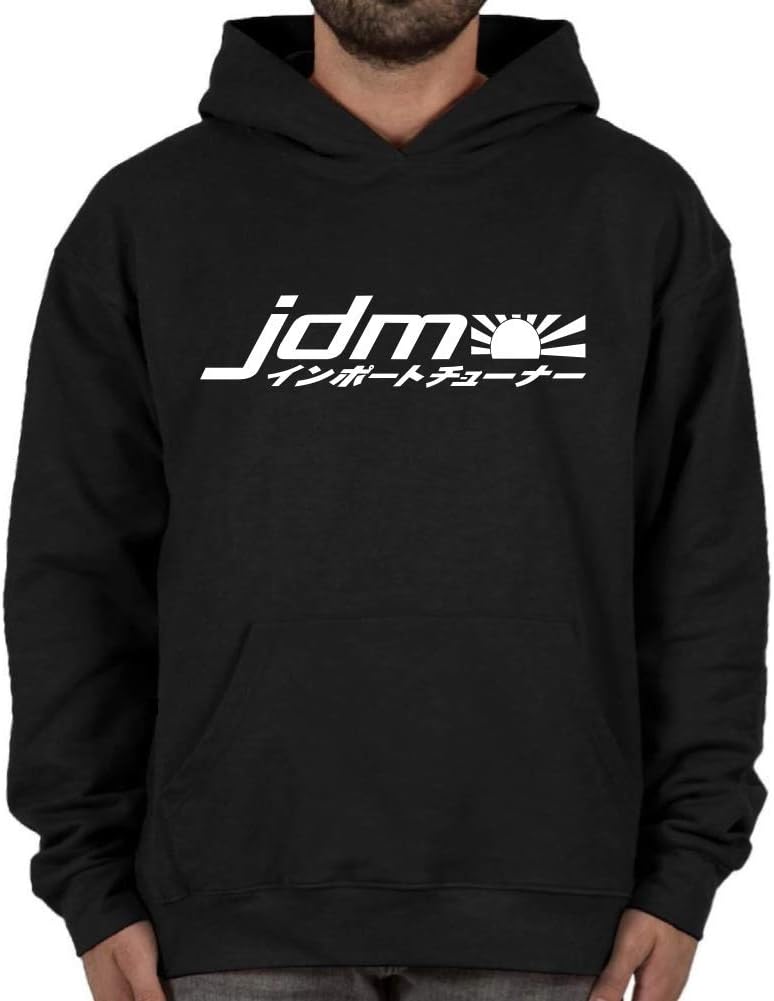 JDM #19 Import Hoodie Black Sweatshirt Street Racing Gear