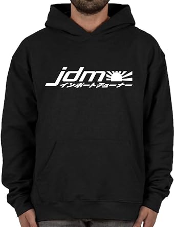 JDM #19 Import Hoodie Black Sweatshirt Street Racing Gear