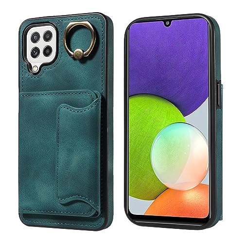 Housse Galaxy A22 5G antichoc étui protection intégrale cuir aimanté avec porte-carte