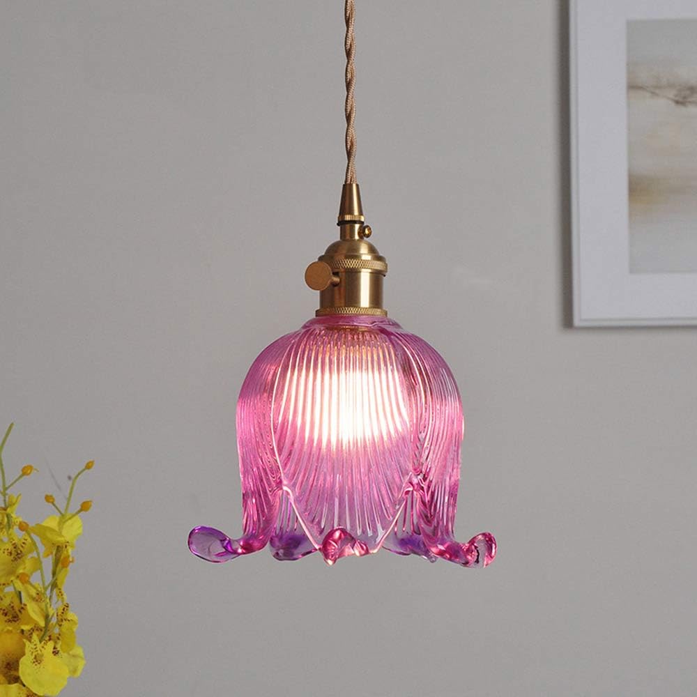 Luminaire simple moderne et suspension en verre pour décoration cuisine
