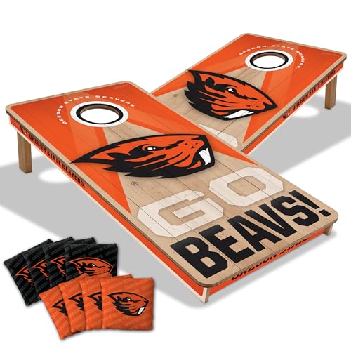 YouTheFan NCAA Oregon State Beavers Slogan 2’ x 4’ All Wood Cornhole
