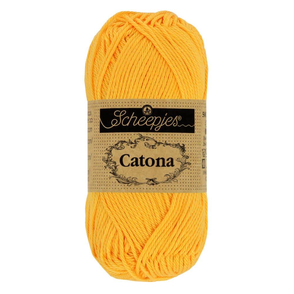 Scheepjes - Scheepjes Catona 208 Yellow Gold Yarn - 1x50g — image 1