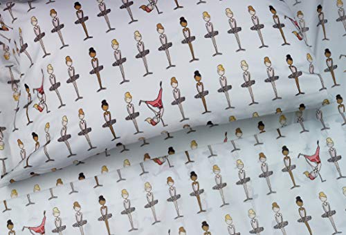 Where the Polka Dots Roam Twin Size Bedding Duvet Cover Ballerina Break Dancer 2 Piece Set │ Unisex, Soft Brushed Microfiber, Durable, Wrinkle-Resistant, Allergy Free │ Adults, Men, Women, Teens, Kids