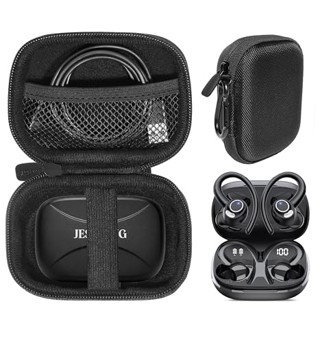 CaseSack Funda para auriculares inalámbricos Jesebang YT18 Bluetooth 5.4 Sport (negro)