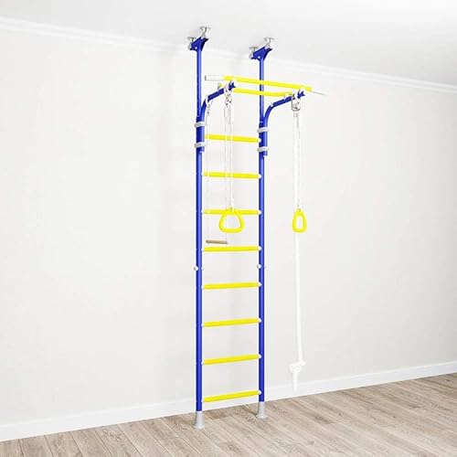 Miniatura 2 de Fitness Kid Comet 5 Niños Interior Escalada Gimnasio, Interior Sueca Escalera para Niños y Niños Habitación con Barras Horizontales, Columpio,