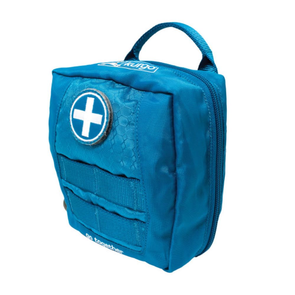Kurgo RSG Erste-Hilfe-Set für Hunde - Kompakte Erste-Hilfe-Ausrüstung für den Notfall - 49 Teile - MOLLE-kompatibel - Überlebensausrüstung für Haustiere - Auto & Wander Zubehör - Schneller Zugriff