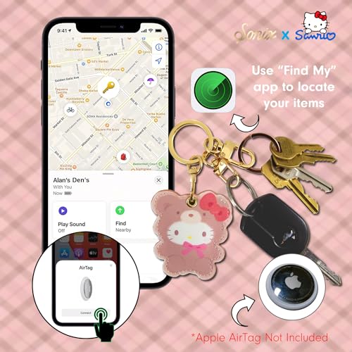 Image of Sonix x Sanrio Keychain Case Compatible with Apple AirTag | Protective Cover Keychain | Hello Kitty Latte Bears
