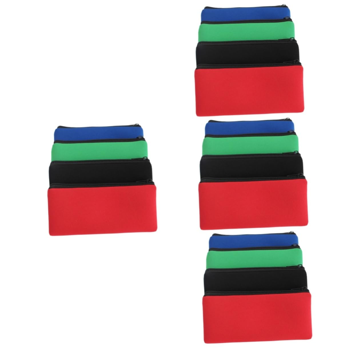 4 Set Astuccio Portapenne Per Cancelleria Astuccio Portapenne Di Capacità Multifunzionale 4 pezzi*4