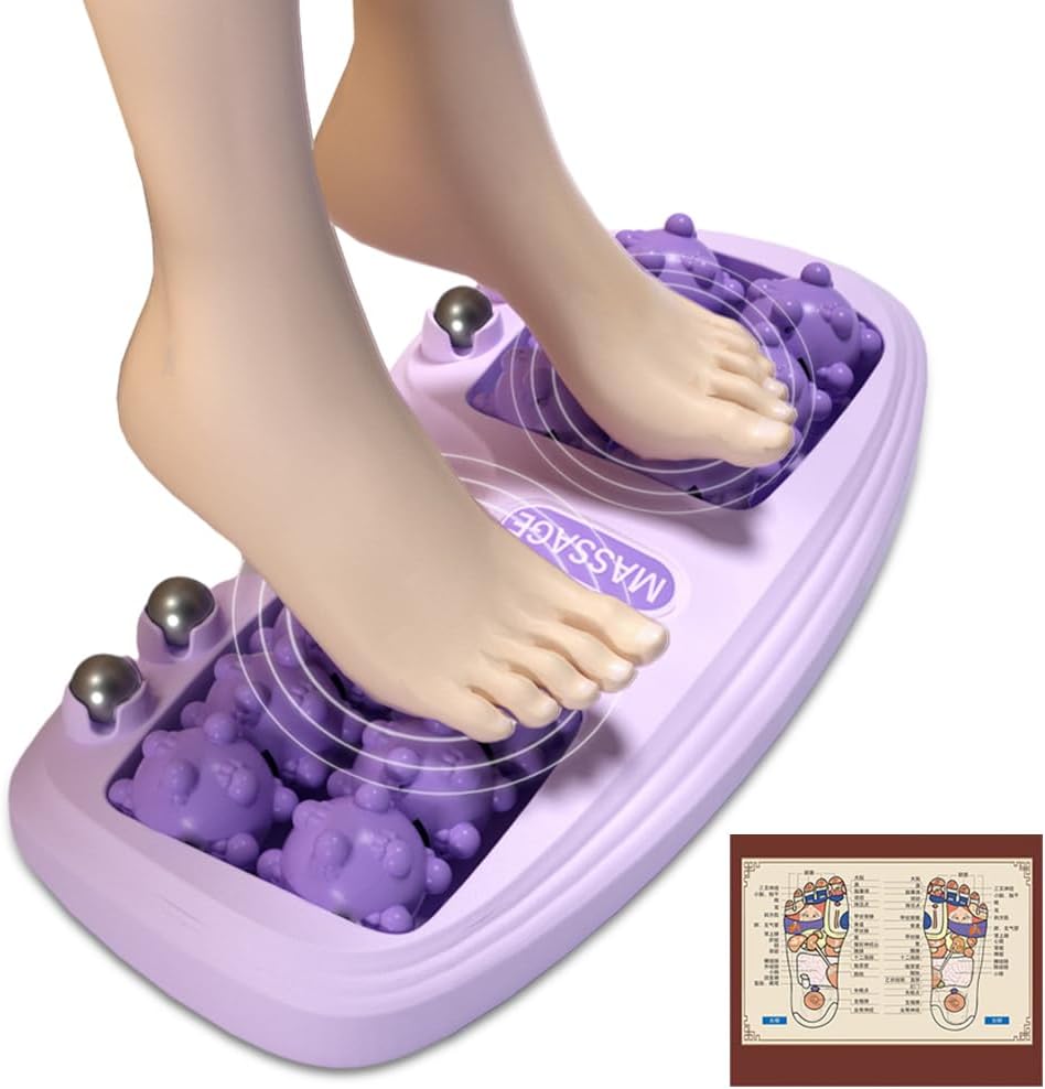 HANNEA® Foot Massager Roller Plantar Foot Massager for Pain Relief and Deep Relaxation Foot Foot Roller Stress Relief Foot Massager for Women, Men, Purple