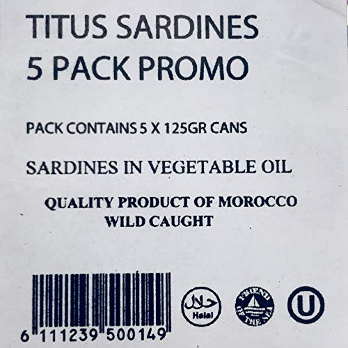 Titus Sardine In Oil 5 Pack (Vacuum Packed) #TOP3