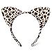 Produktbild Qiuxiaoaa Mode Mädchen Stirnband Dekoration Plüsch Tiger Leopard Katze Ohr Stirnband Haarband Cosplay Party Phantasie Leopardenmuster