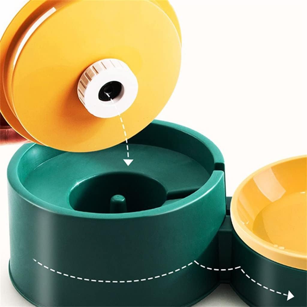 Pet Dog Drinking Feeder Bowl Automatic Cat Water Fountain Puppy Food Holder Dogs Cats Dispenser Accessories(Black) image 4