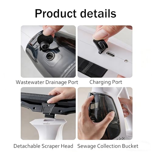 Limpiador de vidrios extensible para ventanas altas de casa 5