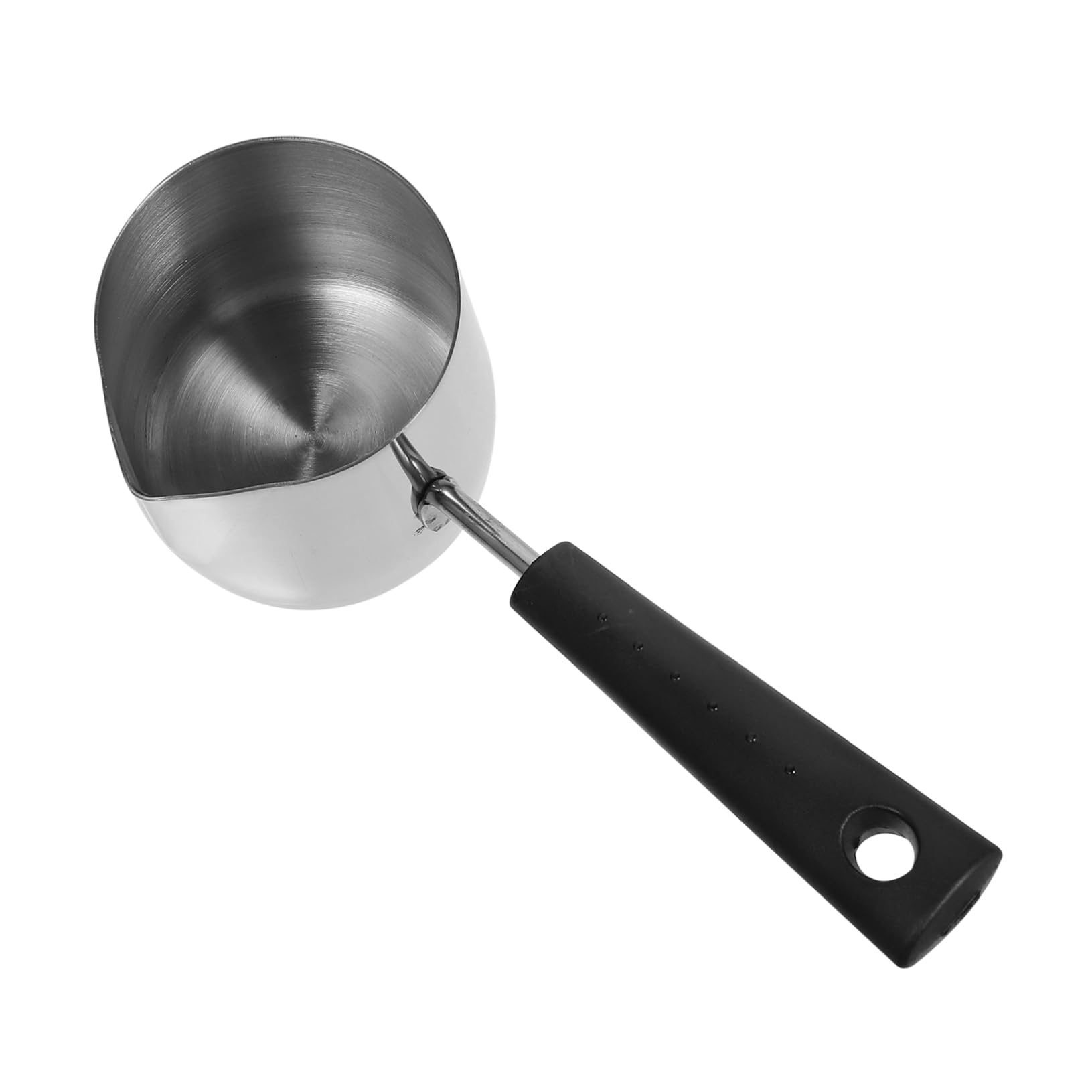 Garneck Pull Cup DIY Melting Pot Saucepan Jugs Coffee Bell Stovetop Milk Cream Pitcher Cruche Lait Steamer Small Coffee Milk Creamer Candy Melting Pot Items Milk Pan Plastic Silver