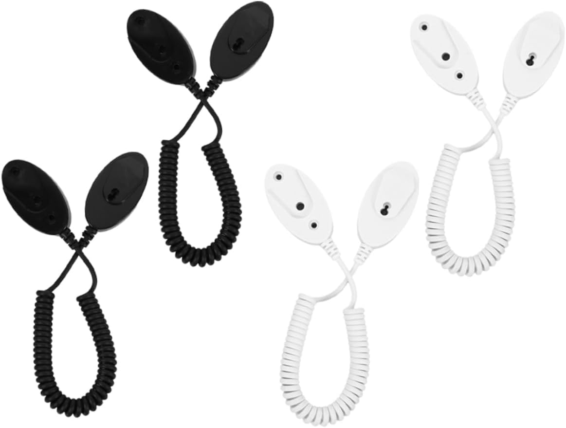 OSALADI 4pcs Remote Control Anti Loss Cord Plastic Self Adhesive Hooks