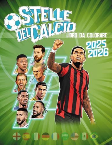  Stelle del Calcio (Libro da colorare): I migliori calciatori del campionato italiano