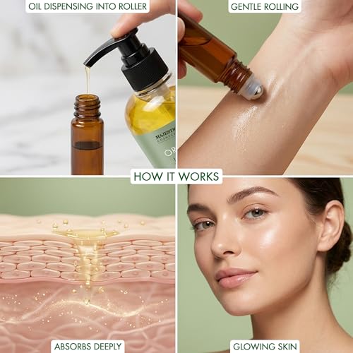 Image of Majestic Pure Organic Jojoba Oil, 100% Pure & Natural - 8 Fl Oz with RollOn