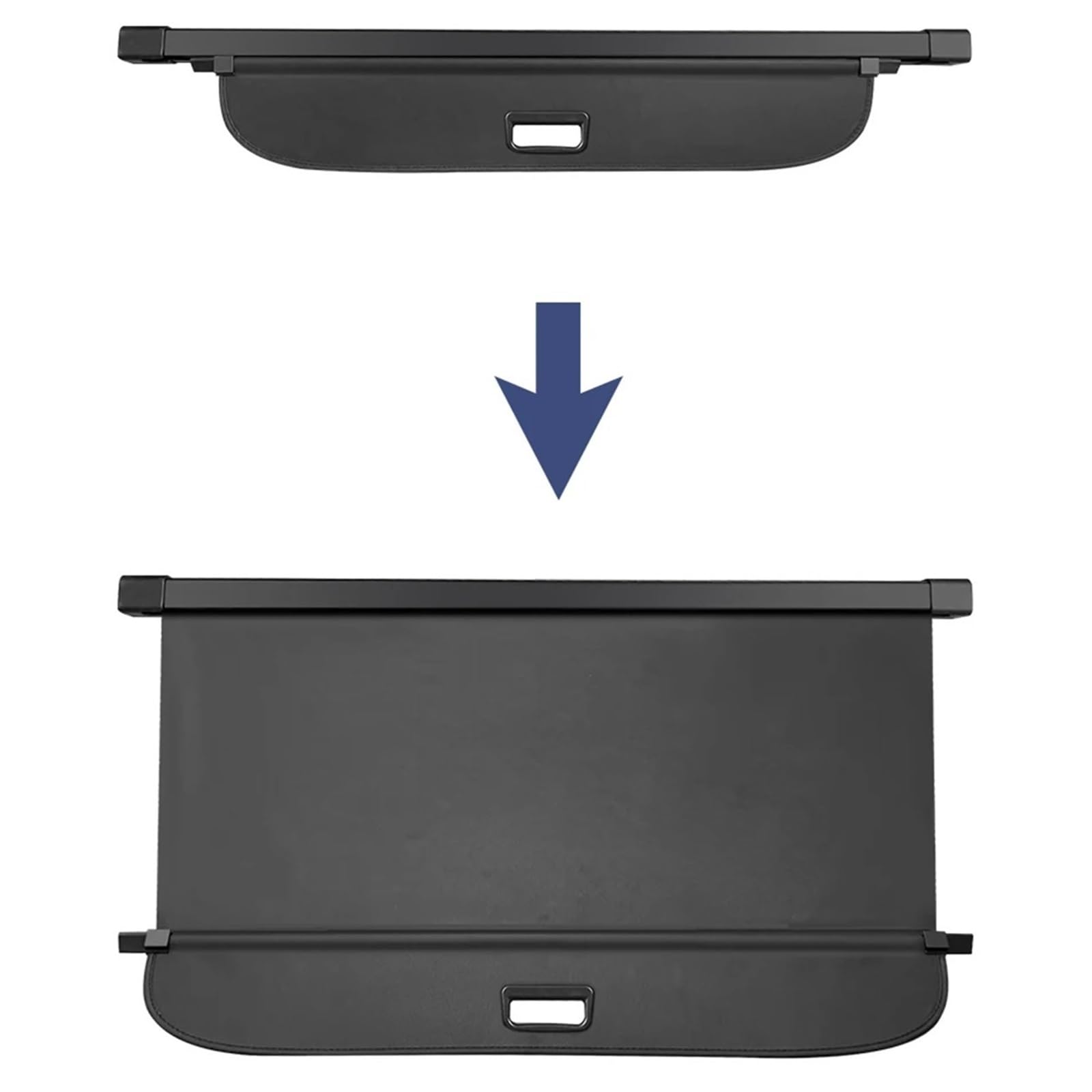 Générique Housse Colis Cargo Coque Couverture Coffre Rétractable pour A4 B9 pour Avant 2015-2024 Porte-Colis Bouclier Anti-Regard Confidentialité Intérieur Automobile(Carbone)