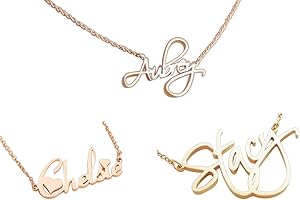 925 Sterling Silver or Stainless Steel Name Necklace Personalized