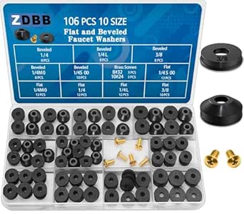 ZDBB 106 stuks vlakke en afgeschuinde kraanringen en messing