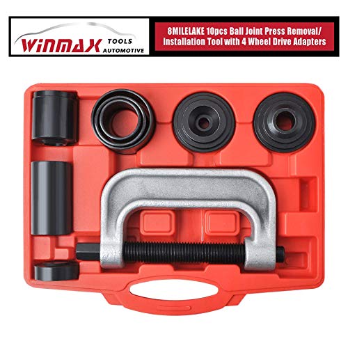 Winmax Tools Automotive Ball Joint Service Kit Tool Set (4 In 1) 2Wd & 4Wd Vehicles Remover Install With 4-Wheel Drive Adaptors #TOP1