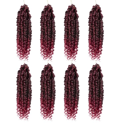 Passion Twist Hair 8 Packs 10 Inch Pretwisted Curly Crochet Hair TBUG