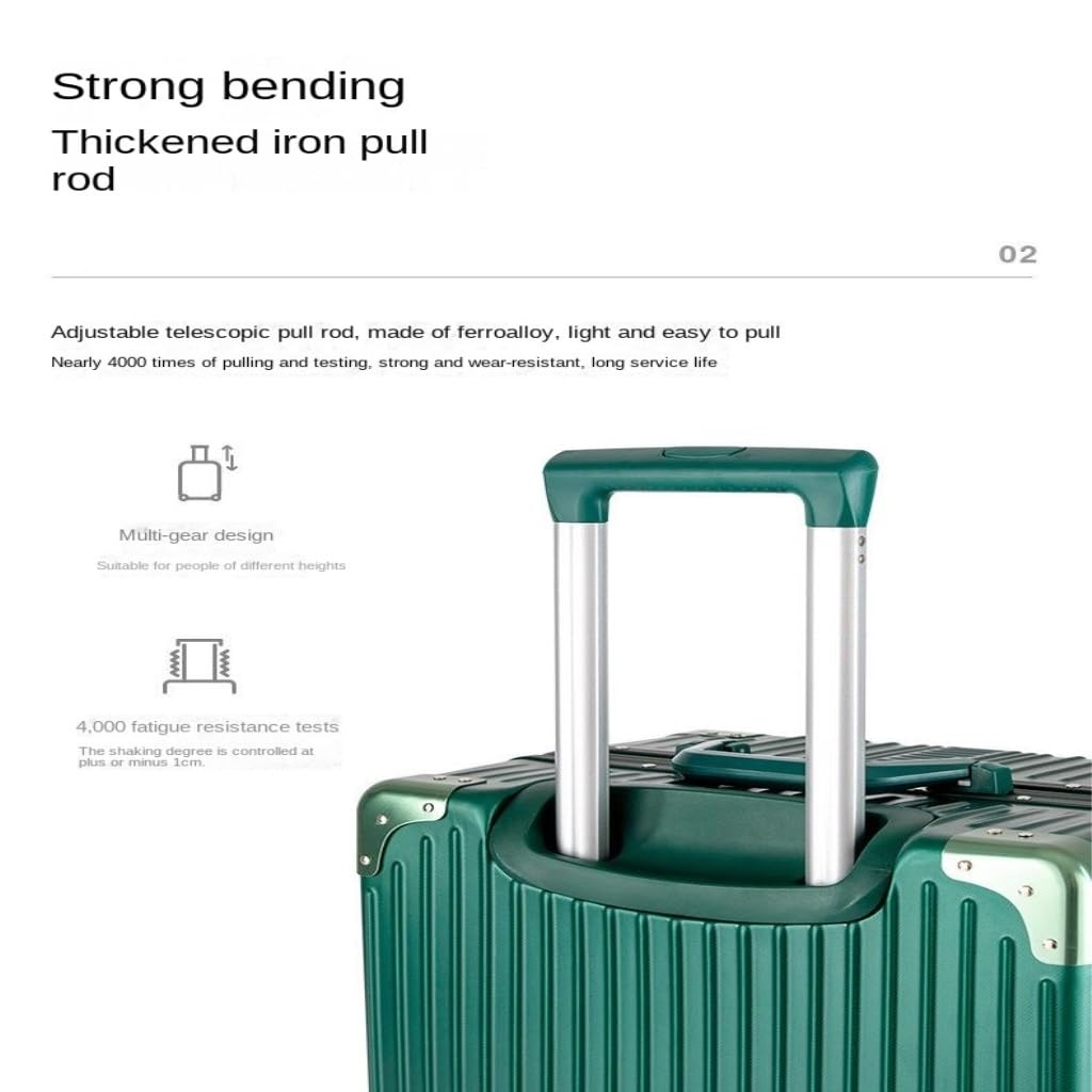 Aluminiowa rama walizka podróżna obudowa wózka Silent Universal Wheel Bagagage walizka retro 20-calowe pudełko na hasło studenckie skrzynia wózka