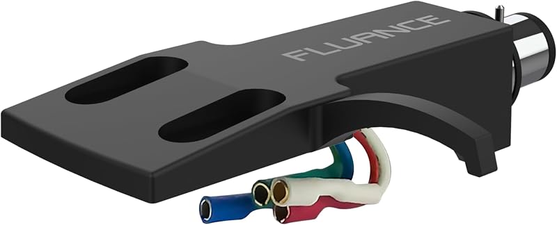 Fluance Reference Turntable Headshell with H-4 Bayonet Mount and Slots for 1/2 inch Cartridge Mounting (HS82L)